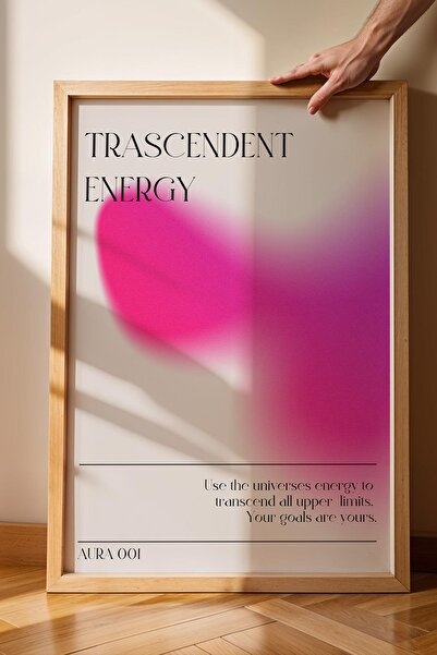 Saturn Трансцендентна енергия Картина в рамка Аура 001 Енергийни цветове - Тр...