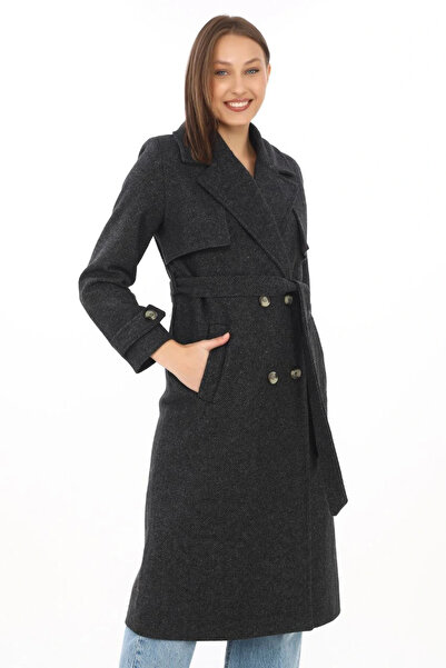 velmorafashion Velmora Premium Velmora Cashmere Coat - Black