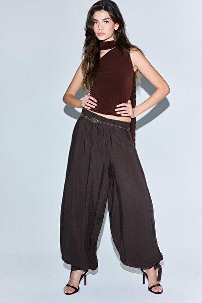 DeFacto Fitted Foulard Detailed One Shoulder Blouse G5914Ax25Wn