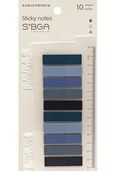 sibga tasarım Şeffaf Renkli Postit Post-it Post It. Kitap Ayracı Ayraç Postit...