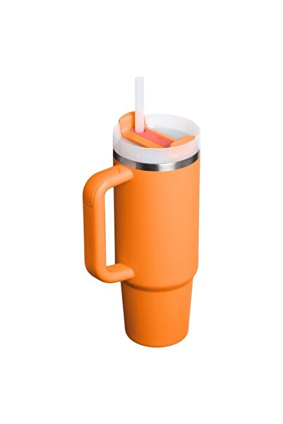 Stanley Quencher H2.O Flowstate ™   Tumbler Thermos with Straw 0.8L Flask with Straw Orange