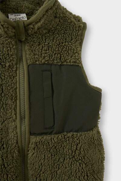 DeFacto Baby Boy Zippered Plush Vest G1129A525Wn
