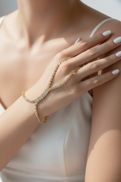 CAŞ DEKORASYON Gold Color Stone Shahmeran