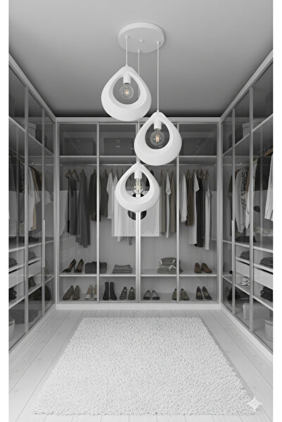 EDESİNG Damla Sarkıt Avize Dekoratif 3 lü Beton Görünümlü Pinterest