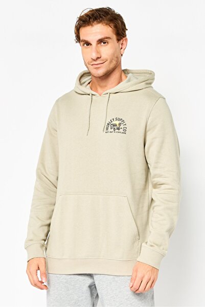 Hurley ملابس رياضية للرجال بأكمام طويلة وغطاء رأس للأنشطة الخارجية، زعتر مجفف