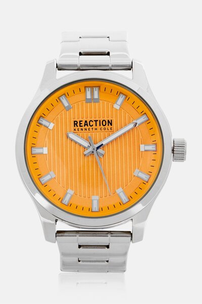 Kenneth Cole Reaction Men KRWGG7007904 Stainless Analog Watch 48 mm, Silver
