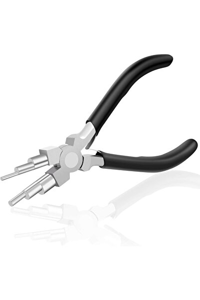 Bukela كماشة صنع الكفالة 6 في 1 كماشة أنف مستديرة لصنع المجوهرات ولف الأسلاك