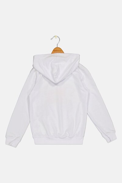 Marvel Kids Boy Graphic Print Long Sleeve Hoodies, White