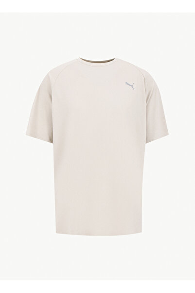 Puma 68952168 TRAINING Tee Desert Dust Yeşil Yuvarlak Yaka Regular Fit Düz Er...