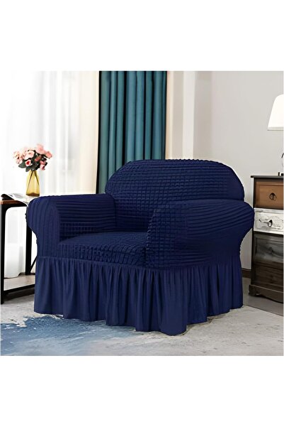 Bukela Sofa Cover Set, 4-piece 7-seater (Dark Blue)