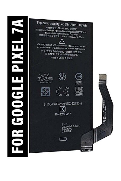 ICS بطارية بديلة أصلية عالية الجودة لهاتف Google Pixel 7A باللون الأسود 3.9