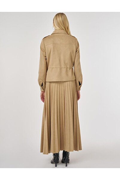 KYR Double Pocket Suede Jacket Dark Mink