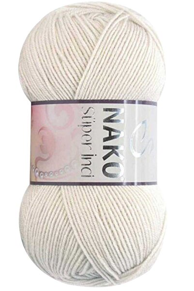 Daily Queen خيوط الحياكة اليدوية سوبر بيرل 100 جرام كريم داكن 6383