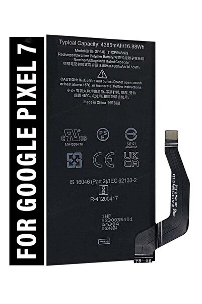 HYX بطارية بديلة أصلية عالية الجودة لهاتف Google Pixel 7 باللون الأسود