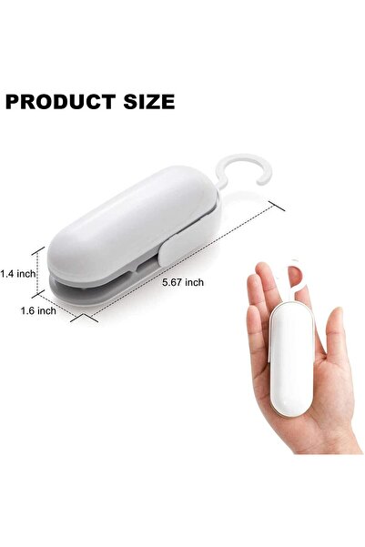 Bukela Portable Heat Vacuum Mini Bag Sealer and Cutter for Plastic Bags