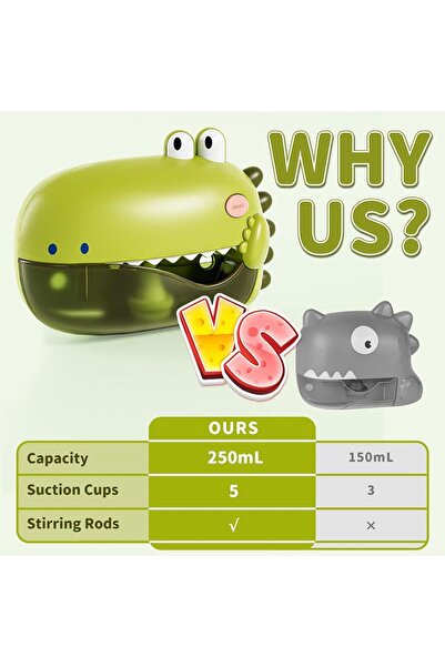 Bukela Baby Bath Toys, Automatic Dinosaur Bathtub Bubble Maker with 12 Songs