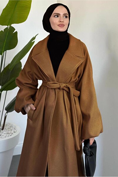 TRENDTESETTÜR Women's Taba Belted Cardigan Coat t 3616