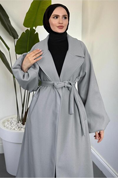 TRENDTESETTÜR ΓΥΝΑΙΚΕΙΟ ΠΑΛΤΟ ΚΑΜΠΑΝΙΑΣ ΜΕ ΓΚΡΙ ΖΩΝΗ T 3616