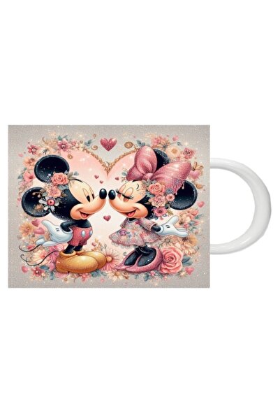 CRD PRINT Personalized mug 'Mickey and Minnie 1', 330ml, white