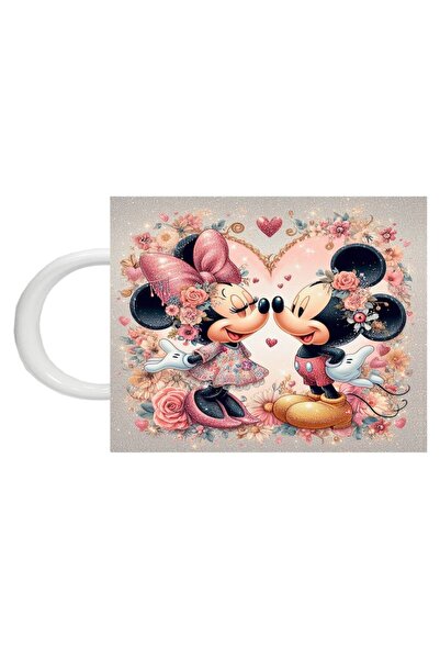 CRD PRINT Personalized mug 'Mickey and Minnie 1', 330ml, white