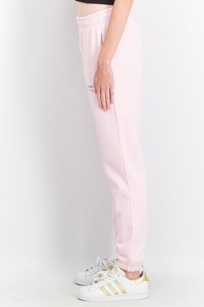 Ocean Pacific Women Sportswear Fit Graphic Print Pull On Sweatpants, Pink