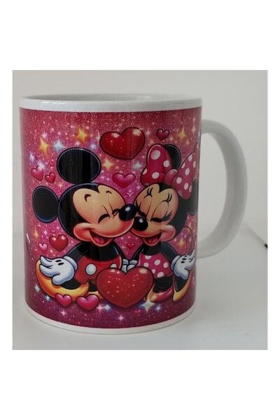 CRD PRINT Personalized mug 'Mickey and Minnie 3', CRD PRINT, 330 ml, white
