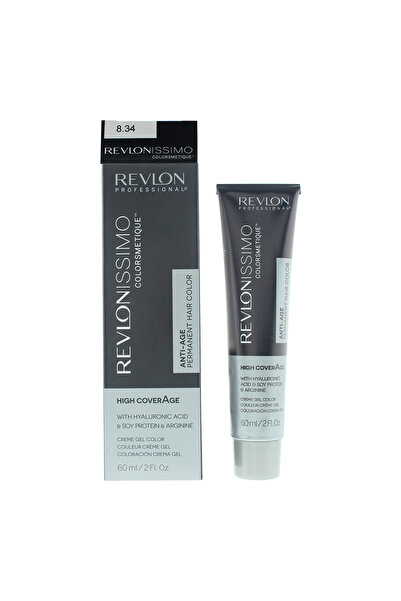 OEM Revlon, Colorsmetique, KER-HA Complex���, Permanent Hair Dye, 8.34 Light Hazel Blonde, 60 ml