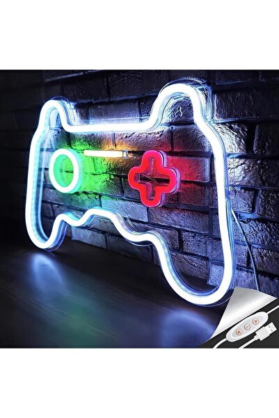 YESMAX لافتة نيون للوحة ألعاب لتزيين الحائط، لافتة نيون LED تعمل بمنفذ USB لغ...