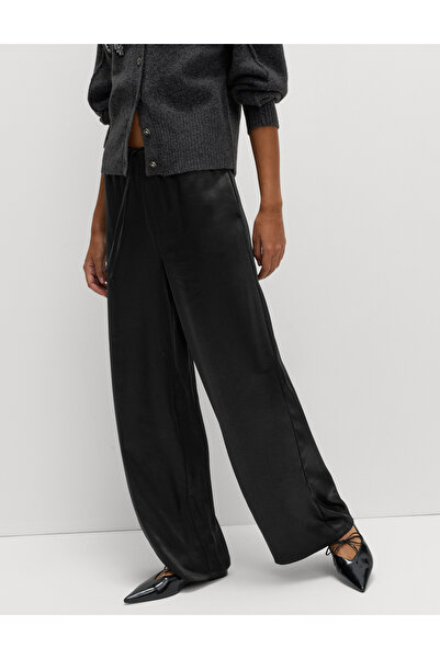 Marks & Spencer Saten Geniş Paça Pantolon