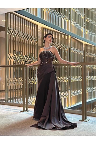 Generic Luxury dress - silk taffeta with hand-embroidered crystals