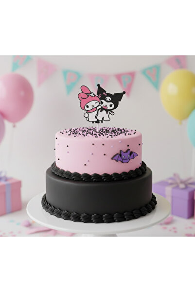 Kanem3D Kuromi ve Melody Pasta Süsü