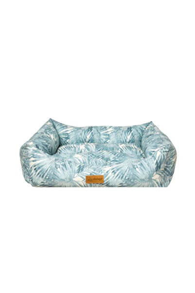 FelineGo Feline Go Macaron Rectangular Leaf Bed for Cats and Dogs - Sky Blue