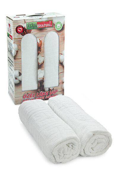 ihvan online Розкішний 100% бавовняний чоловічий іхрам - для хаджу та умри, не пропускає піт, без швів, 2-х частинний комплект - 110X220 см