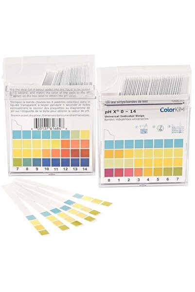 Genel Markalar pH Test Kağıtları / Test Kağıdı / pH Metre / pH 0-14 ölçer Kut...