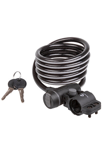 M-wave Încuietoare antifurt 10.18 cu cheie reflex, cablu spiralat