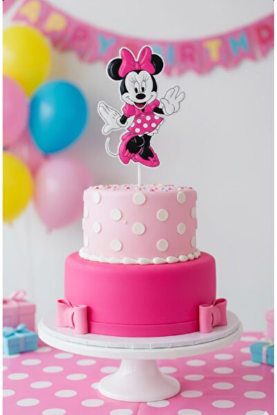 Kanem3D Minnie Mouse Pasta Süsü