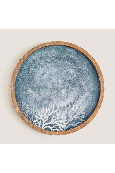 Chakra طبق تقديم بحري جديد 30 سم طبيعي