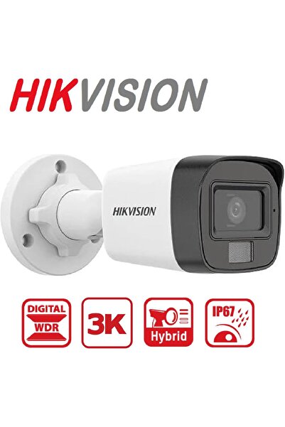 Hikvision 5MP Outdoor Dual Light Wired CCTV Camera DS-2CE16K0T-LPFS (White)