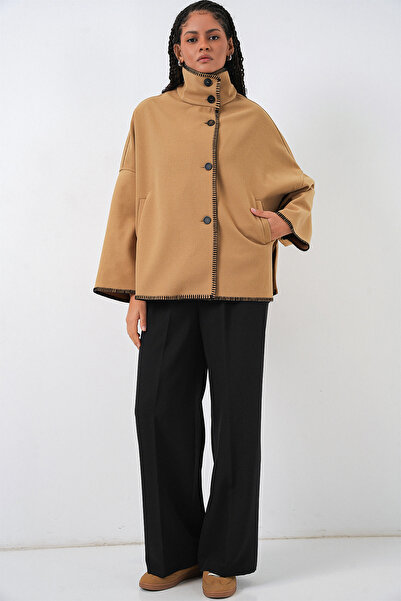 Bigdart Γυναικείο Κεντητό Μπουφάν Κασετίνα 9167 - Μουσταρδί