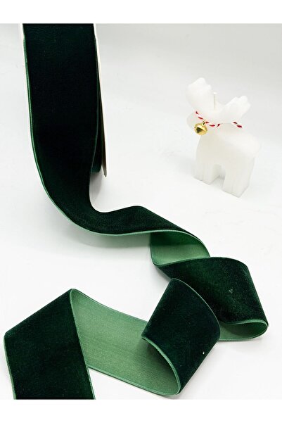 E Elmas 5 cm Kadife Kurdele Yılbaşı 2 metre