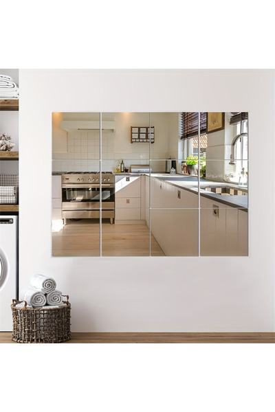 POWER Acrylic mirror wall stickers, self-adhesive soft mirrors, for bedrooms/...