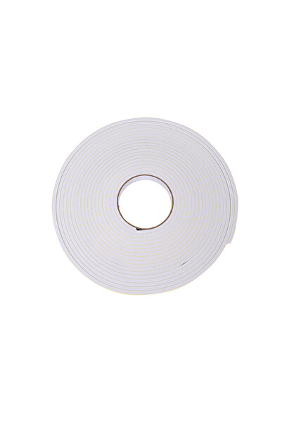 Lawazim Adhesive Rubber Strip Tape 10m White - Weatherproof Door Window Seal