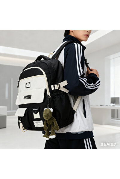 Generic Unisex High School and Junior High Student Leisure Simple Large Capacity Travel Backpack