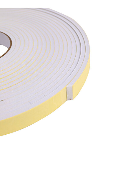 Lawazim Adhesive Rubber Strip Tape 10m White - Weatherproof Door Window Seal