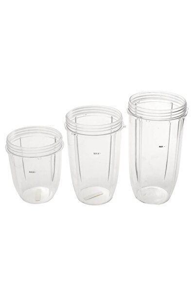 PHN MAG Set of 3 cups with lids, Nutribullet 600W - 900W