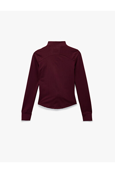 Koton Slim Fit Long Sleeve Mock Neck Pockets Zippered Sports Jacket