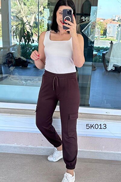 İnce Topuk Modal Fabric Cargo Pocket Pack Sweatpants 5K013
