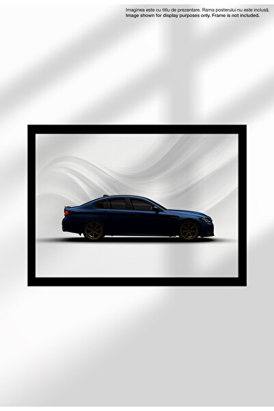 21mxm Sports Car Canvas Poster - Unframed Digital Print on Matte Canvas - 1618 M5 CS F90 - Blue