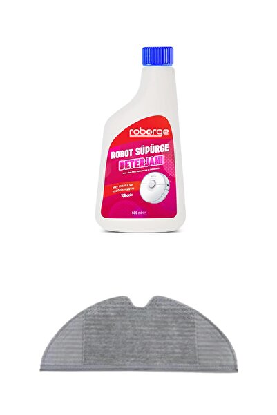 Roborge Xiaomi Vacuum Mop 1C Robot Vacuum Cleaner Mop Cloth + Robot Vacuum Cleaner Detergent - Flower