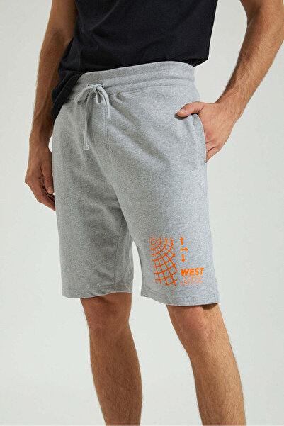 REDTAG Grey Elasticated Waist Short